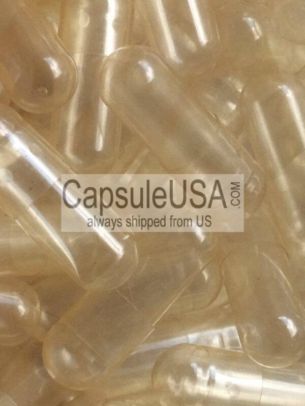 clear size 00 empty gelatin capsules