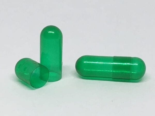 gelcaps-size 0- translucent green