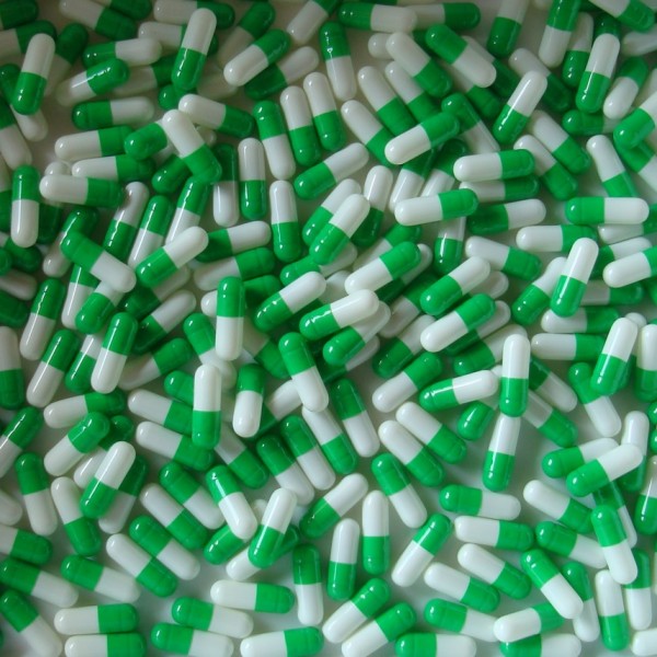 Green/White Size 3 Empty Gelatin Capsules - Capsule USA