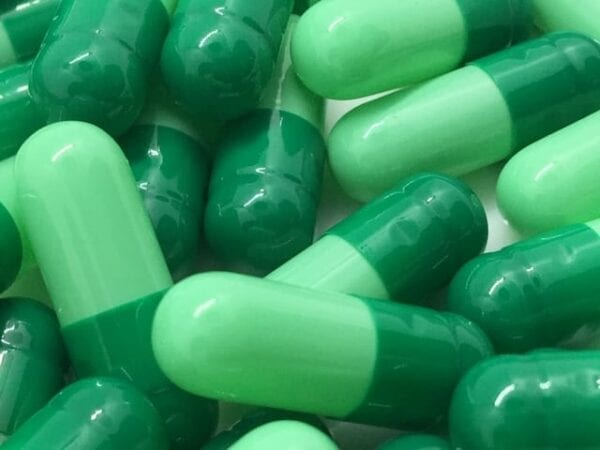 dark green-mint-gelcaps-empty-gelatin-capsules-size 3