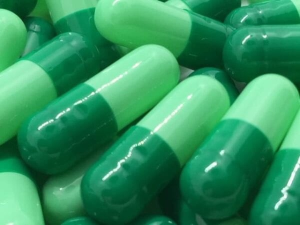 gelcaps-empty-gelatin-capsules-size 3-green-mint