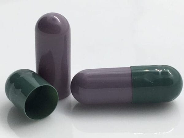 empty-gelatin-capsules-gelcaps-size 4-green-gray