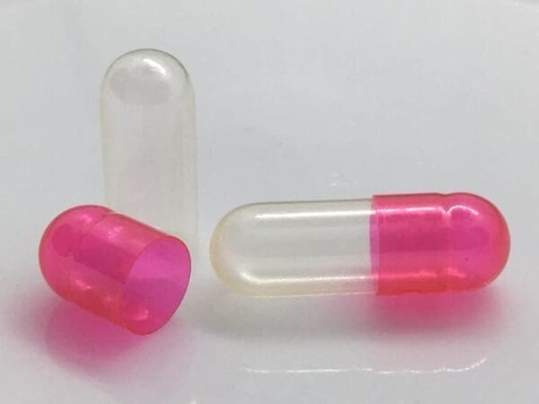 gelatin-capsules-gelcaps-size 4-translucent-pink