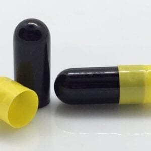 size 4-black-yellow-gelatin-capsules-gelcaps
