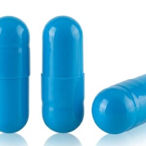 Aqua Blue Size 4 Empty Gelatin Capsules (Gelcaps)