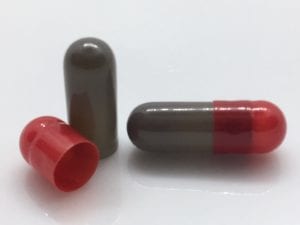 gelatin-capsules-gelcaps-size 4-red-gray