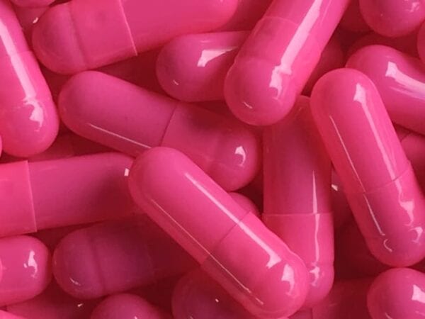hot pink-gelatin-capsules-gelcaps-size 4
