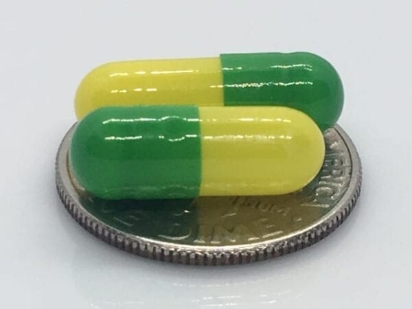 empty-gelatin-capsules-size4-green-yellow