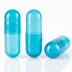 Translucent Blue Size 4 Empty Gelatin Capsules (Gelcaps)