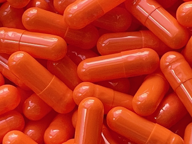 Orange Size 3 Empty Gelatin Capsules (Gelcaps)