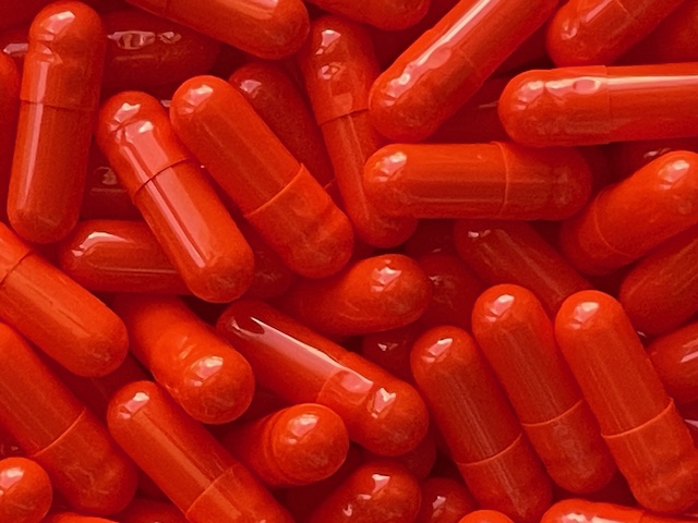 Orange Size 4 Empty Gelatin Capsules (Gelcaps)