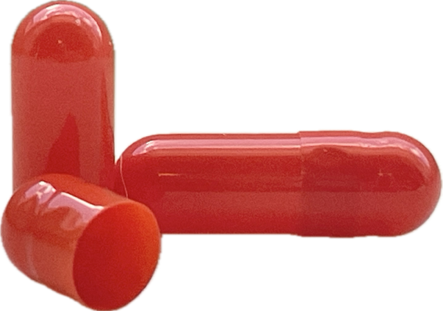 Orange Size 4 Empty Gelatin Capsules (Gelcaps)