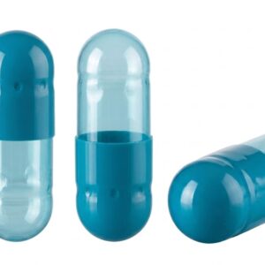 Translucent Blue/Light Blue Size 4 Empty Gelatin Capsules