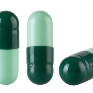 Dark Green and Mint Size 4 Empty Gelatin Capsules (Gelcaps)