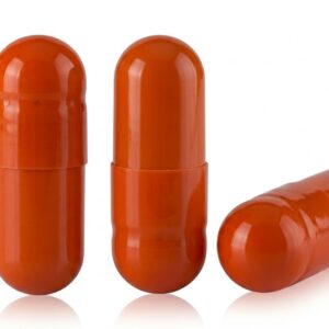 Orange Size 4 Empty Gelatin Capsules (Gelcaps)