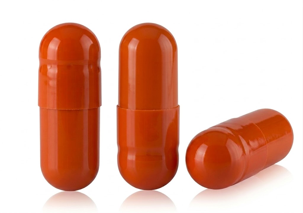 Orange Size 3 Empty Gelatin Capsules (Gelcaps)