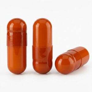 Orange Size 3 Empty Gelatin Capsules (Gelcaps)