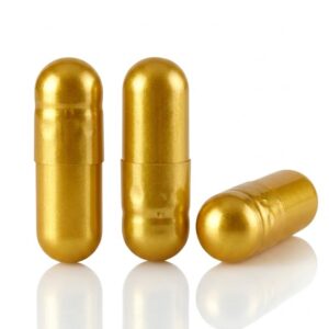 Yellow Gold Size 0 Empty Gelatin Capsules (Gelcaps)
